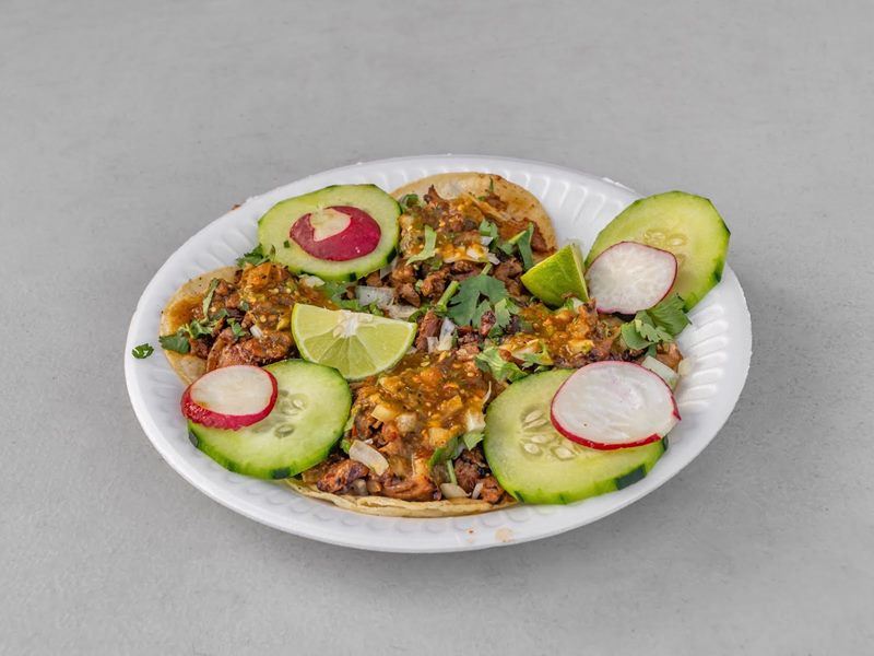 Tacos El Pecas food